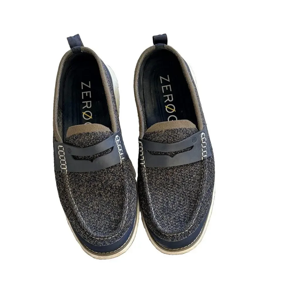 Cole Haan ZeroGrand Stitchlite Navy Deck Loafers Shoes Men's 10.5 M